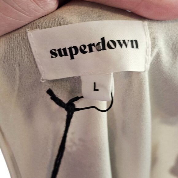 Superdown NWT Fierra Midi Dress Leopard Print Sz L - Picture 10 of 13